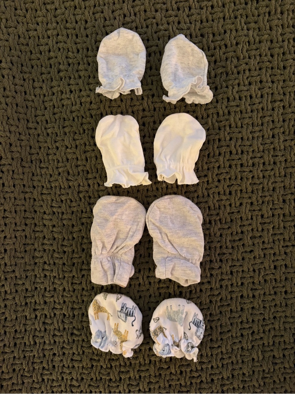 Baby Neutral Mitten Set - 6 Pack